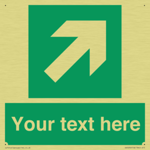 Custom Arrow Top Right Sign